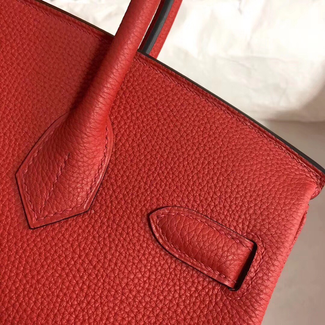 Hermes Birkin 35CM Togo Leather Handbag Red